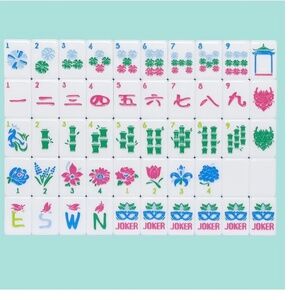 Mahjong Tile Set and Mat